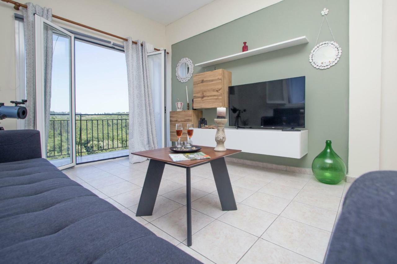 Luxury Skyline Apartment Pelekas Esterno foto